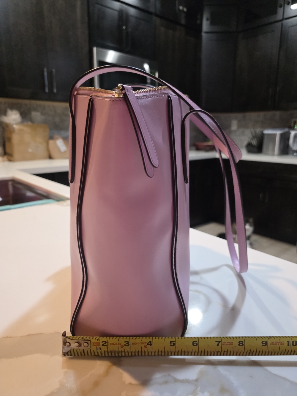 Kate Sade Kali Large Tote, Pink Quartz, Kate Spade Wristlet & Torey Burch Pouch - Picture 12 of 13